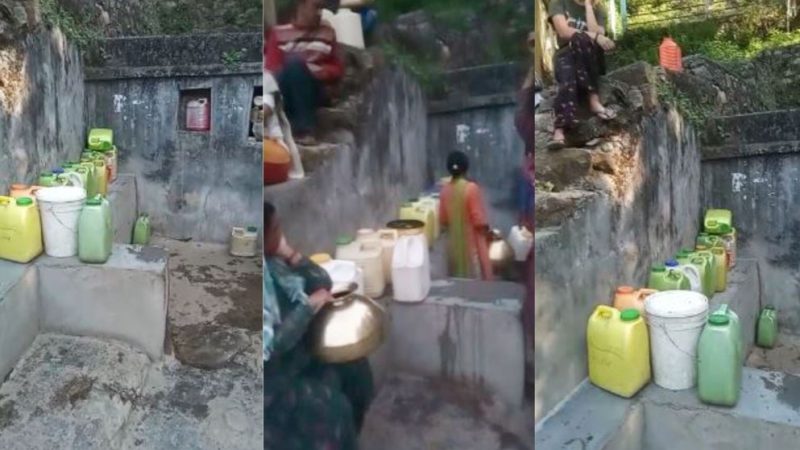यमकेश्वर के भादसी  गांव में पानी की भारी किल्लत, 20 दिनों से पानी के लिये त्राहिमाम