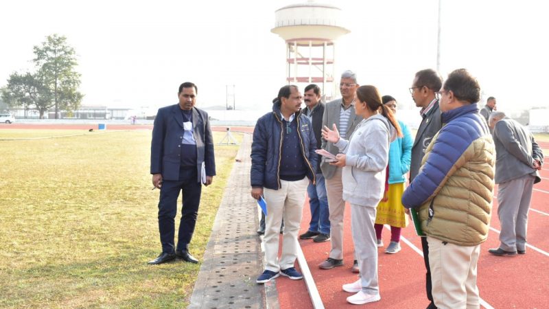 खेल मंत्री ने किया रायपुर स्थित स्पोर्ट्स कॉलेज का निरीक्षण, अधिकारियों को दिए सभी तैयारियां समय से पूरा करने के निर्देश