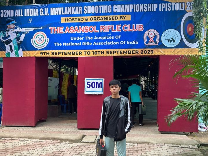 एनडीएस स्कूल श्यामपुर के दसवीं के छात्र आदर्श भट्ट का राष्ट्रीय निशानेबाज़ी प्रतियोगिता के लिये हुवा चयन 